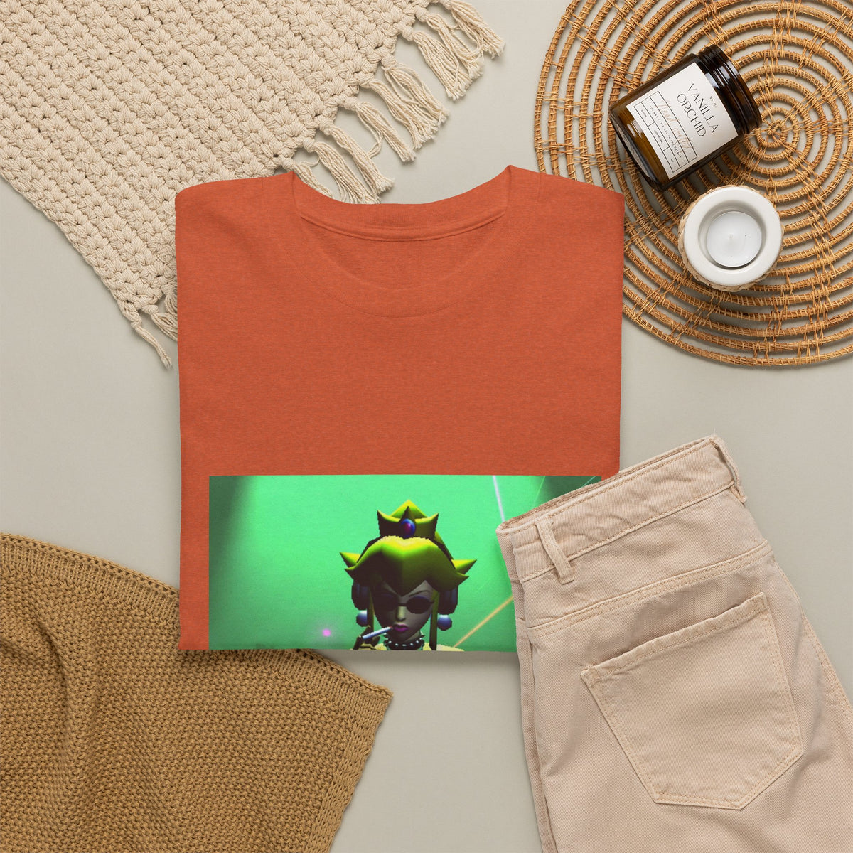 Princess Peach DJing And Smoking Tee