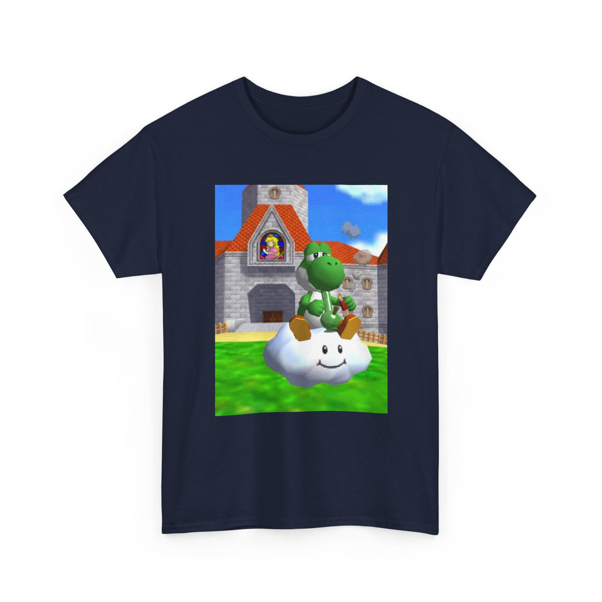 Yoshi Chilling On A Cloud With A Bong