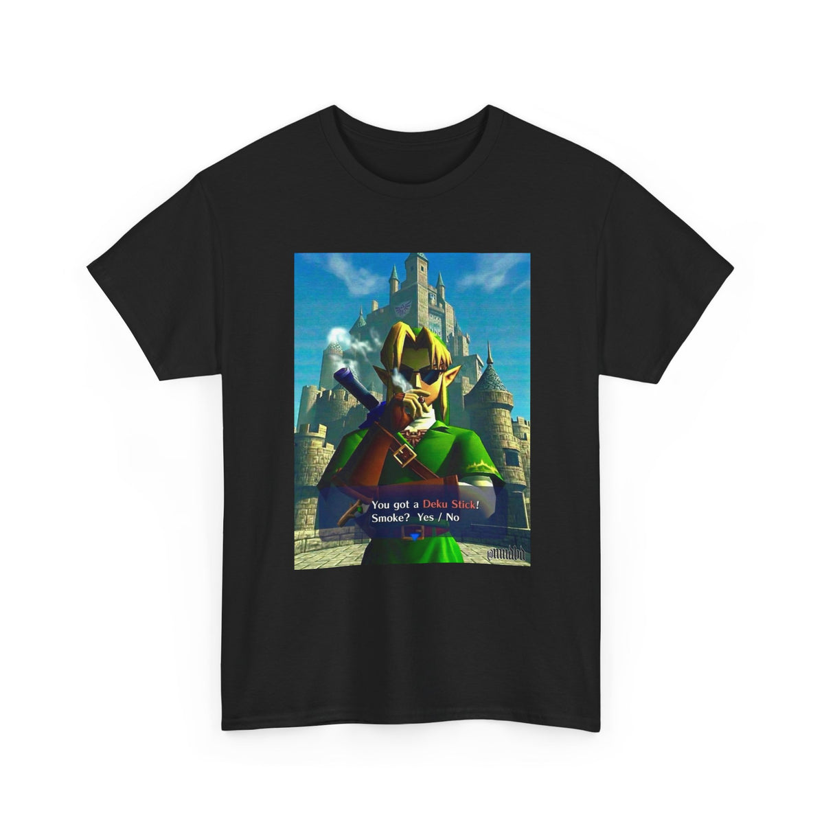 Link Smoking Deku Stick In Hyrule