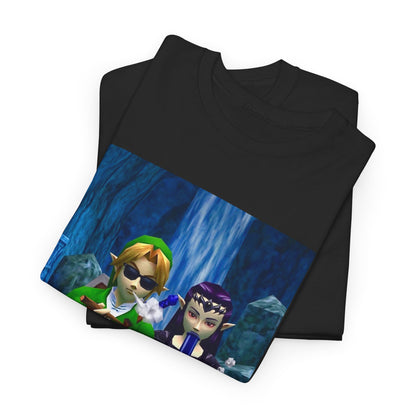 Hero and Princess Taking A Hit Tee