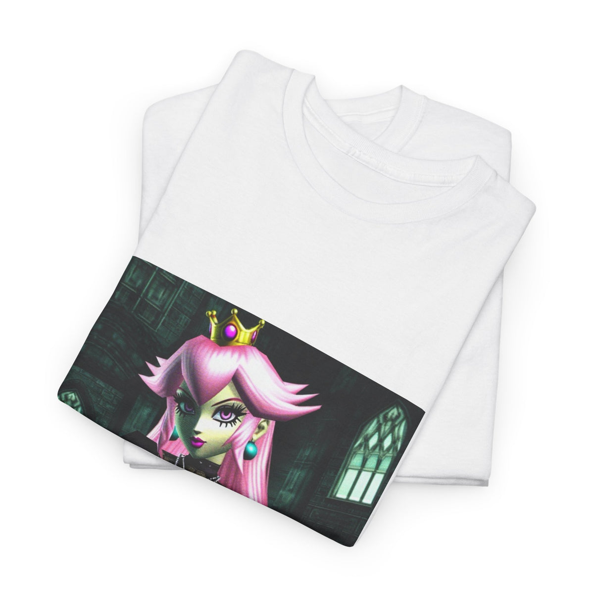 Goth Peach In Haunted Castle Tee