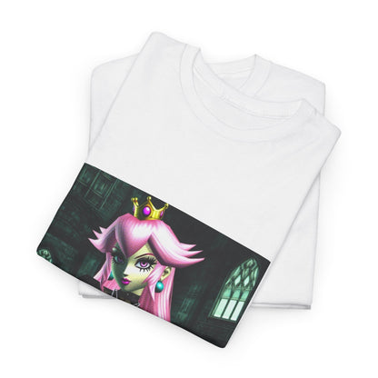 Goth Peach In Haunted Castle Tee