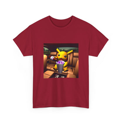 Pikachu Pouring Lean In Car Tee