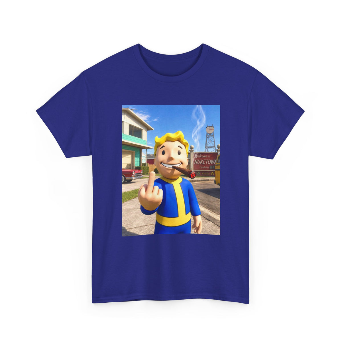 Vault Boy Smoking Blunt In Nuketown
