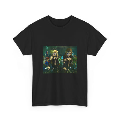Princess Peach and Zelda DJing with Friends Tee