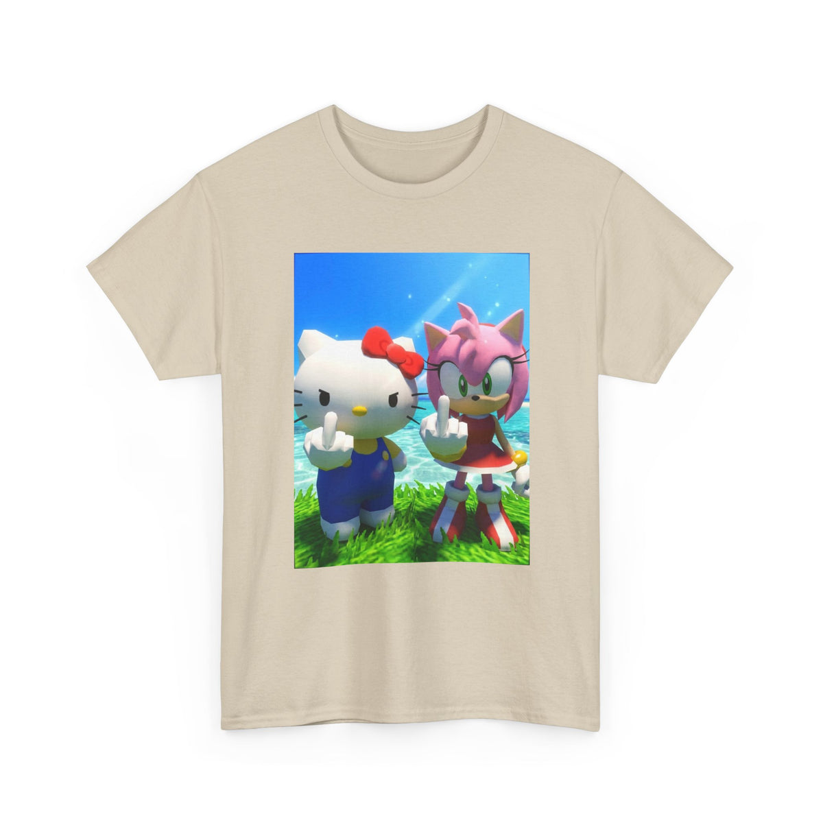Hello Kitty And Amy Rose Flipping You Off