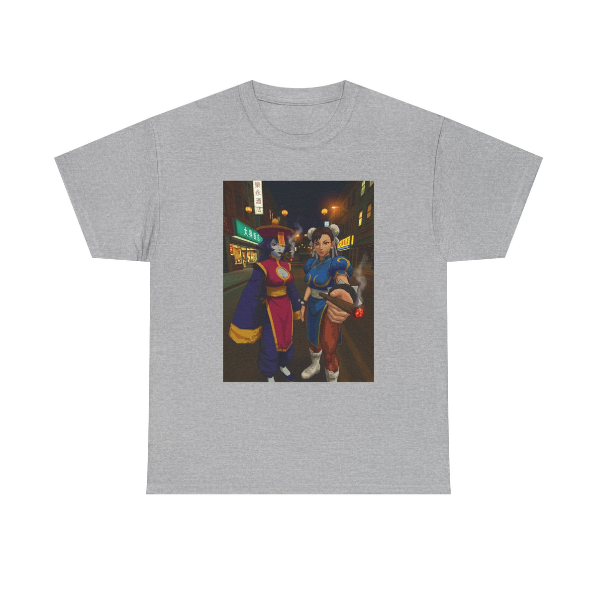 Hsien-Ko And Chun-Li Sharing Blunts Tee