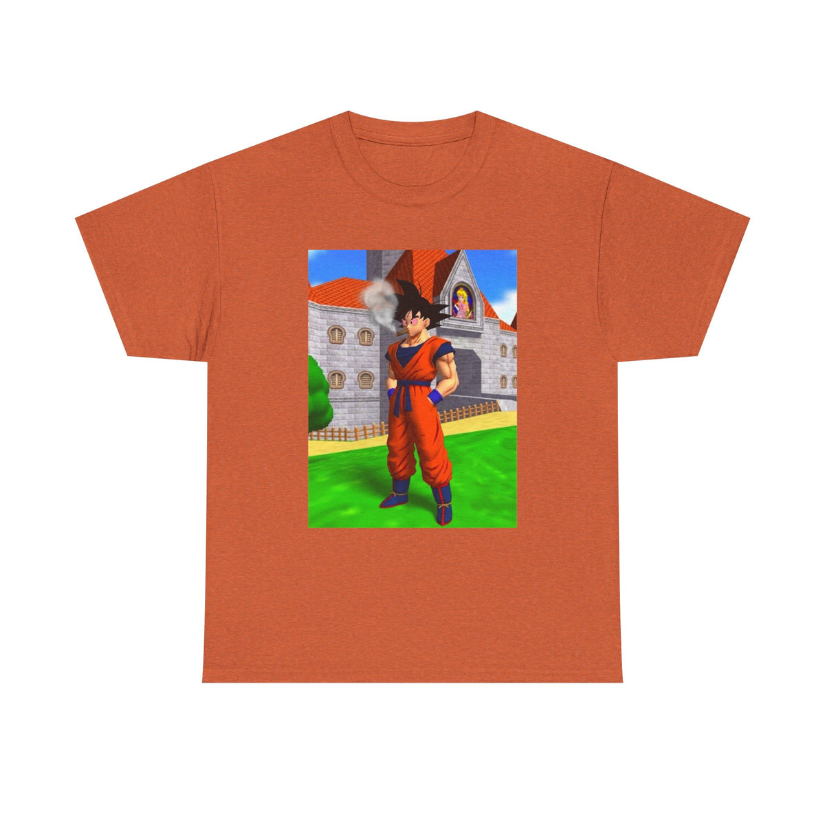Goku Blazing Outside Peach's Castle Tee