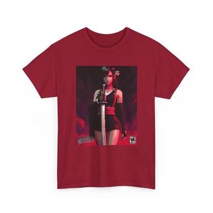 Pixel Tifa Lockhart With Katana Tee