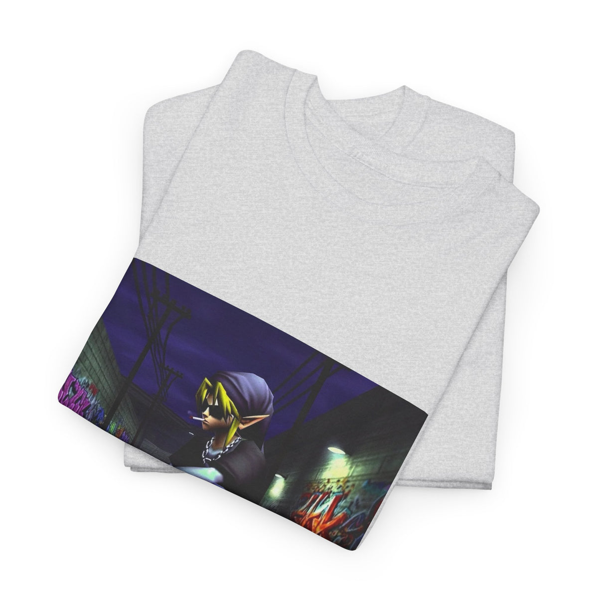 Edgy Link Skater Smoking Alley Tee