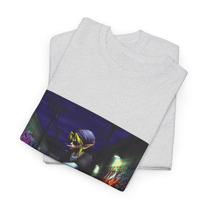 Edgy Link Skater Smoking Alley Tee