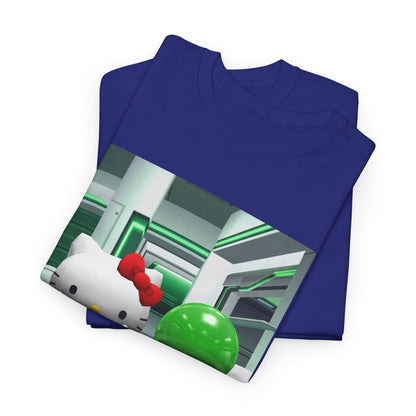 Kitty And Slime Flipping The Bird Tee