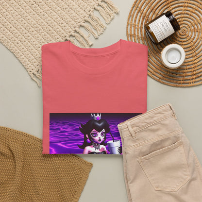 Goth Peach Wading In Purple Waves