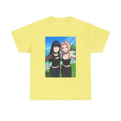 Goth Hinata and Sakura Beach Selfie