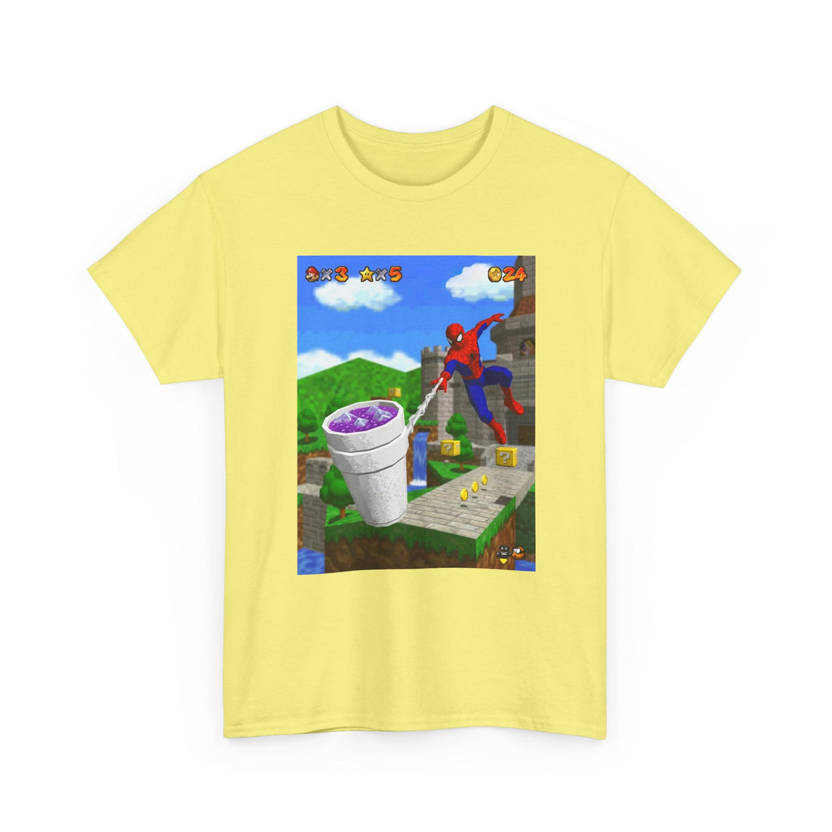 Spidey Swings With Lean In Mario World Tee