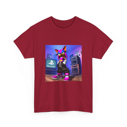 Pink Sonic-Style Character In Y2K Drip