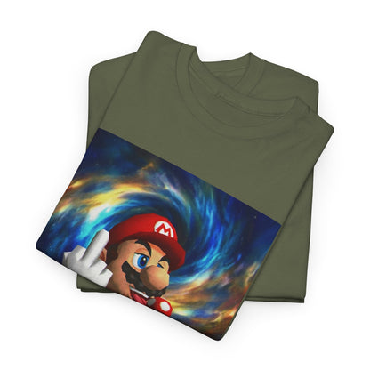 Mario Showing Middle Finger With Mushroom