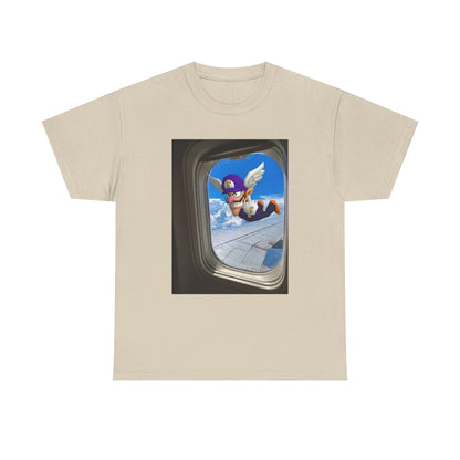 Waluigi Flipping The Bird Mid-Flight
