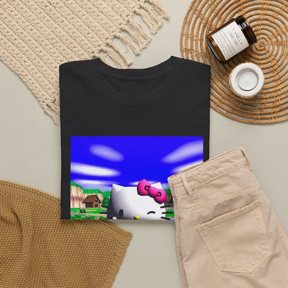 Winking Kitty Flipping The Bird Tee