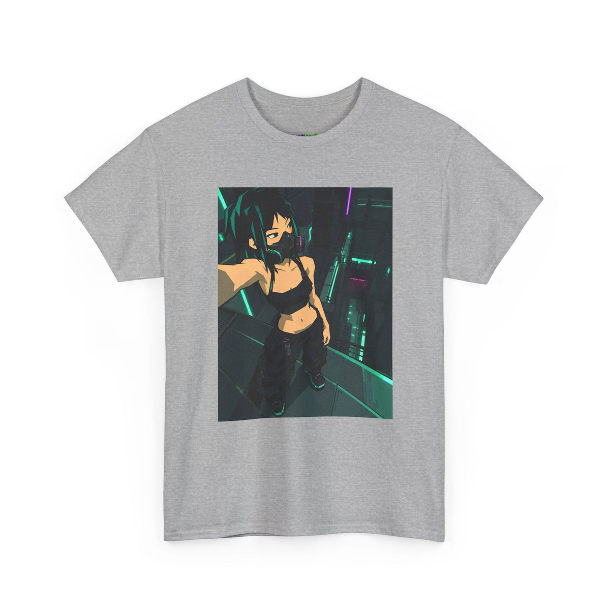 Green Horizon Blur Graphic Tee