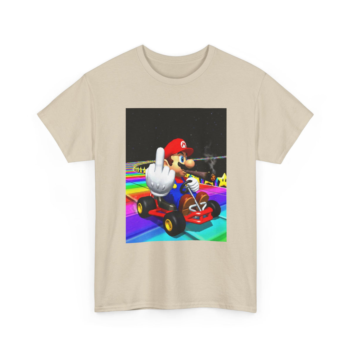 Mario Kart Smoking Blunt Middle Finger