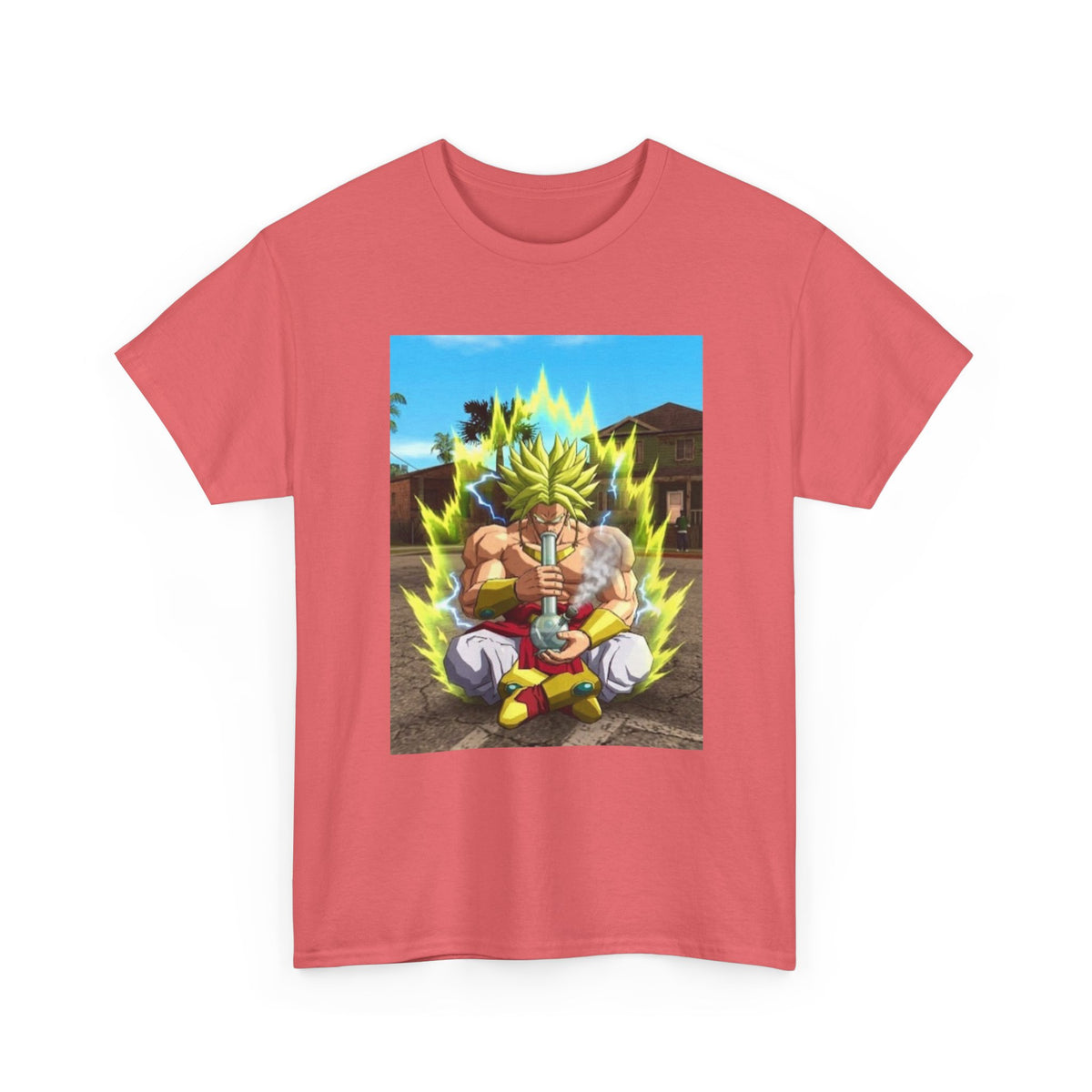 Broly Powering Up And Smoking Bong