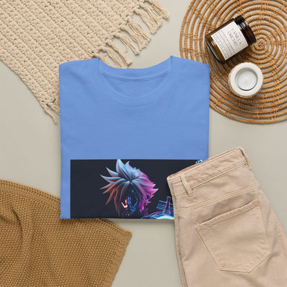 Cyberpunk Warrior With Spiked Hair Tee