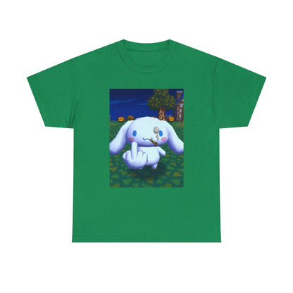 Cinnamoroll Smoking Blunt Flipping Bird Tee