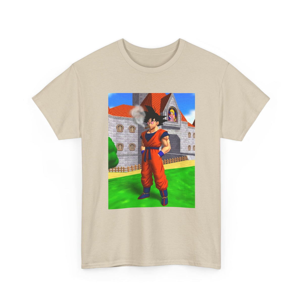 Goku Blazing Outside Peach's Castle Tee