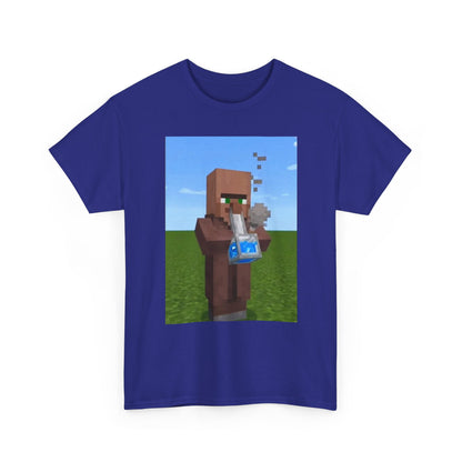 Villager Enjoying A Blocky Bong Hit