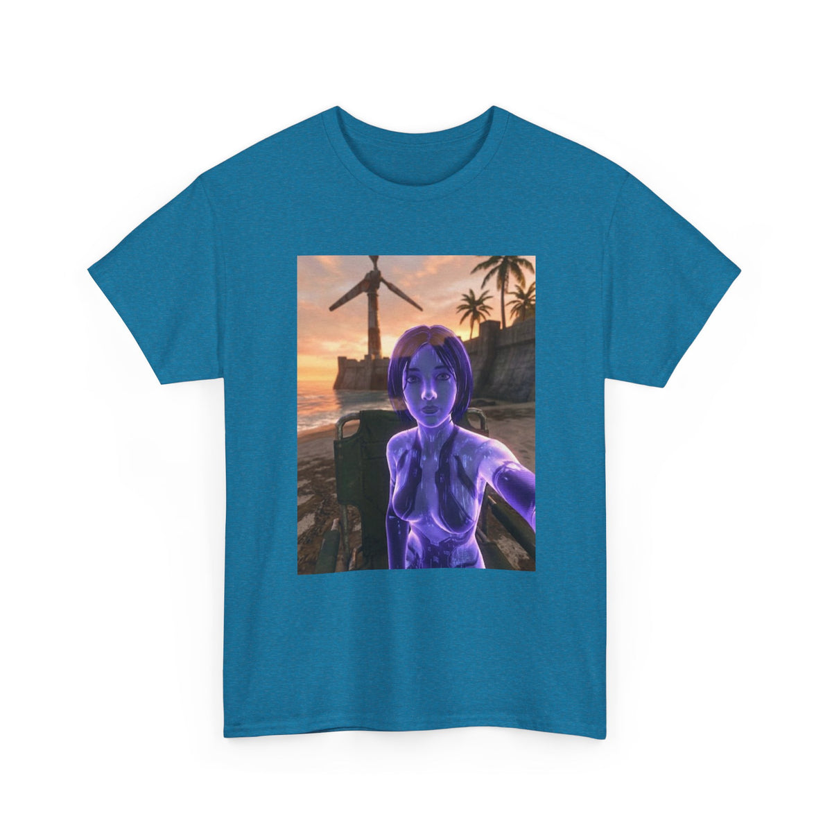 Cortana's Beach Sunset Selfie Tee
