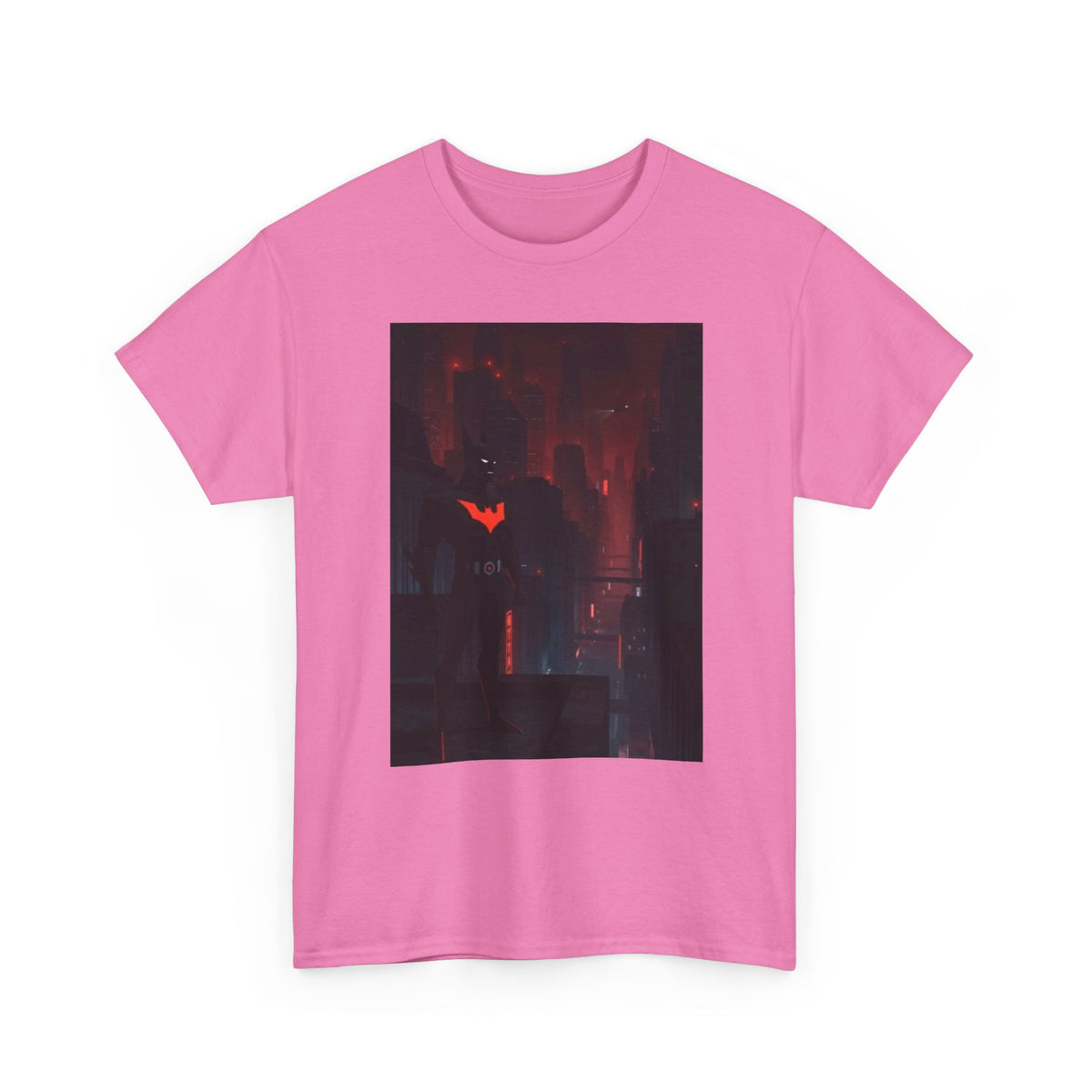 Cyberpunk Bat Hero In Neon City Tee