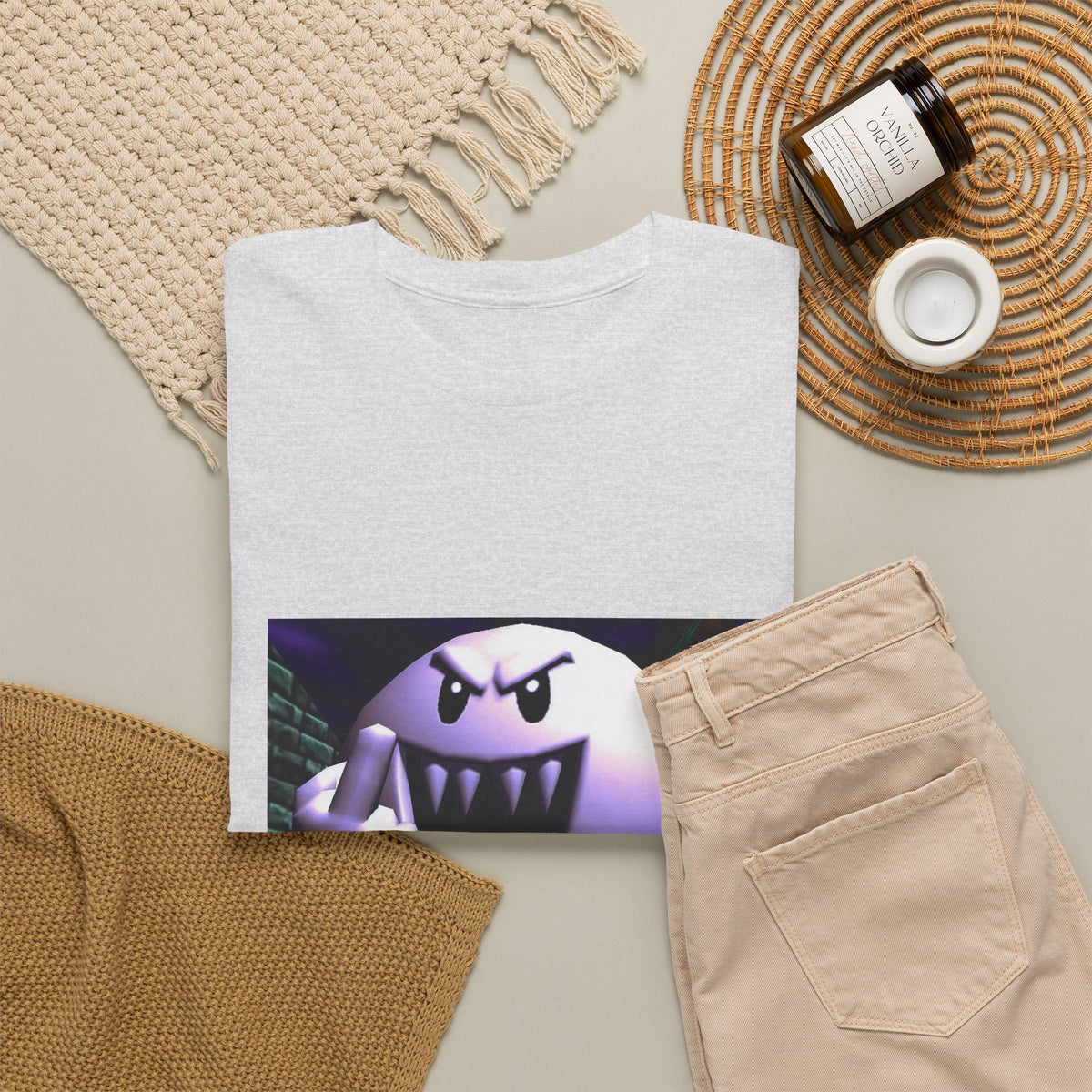Aggressive Boo Flipping The Bird Tee