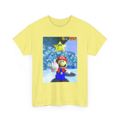 Mario Flips The Bird In Icy World Tee