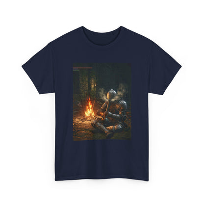 Armored Knight Smoking Bong By Bonfire