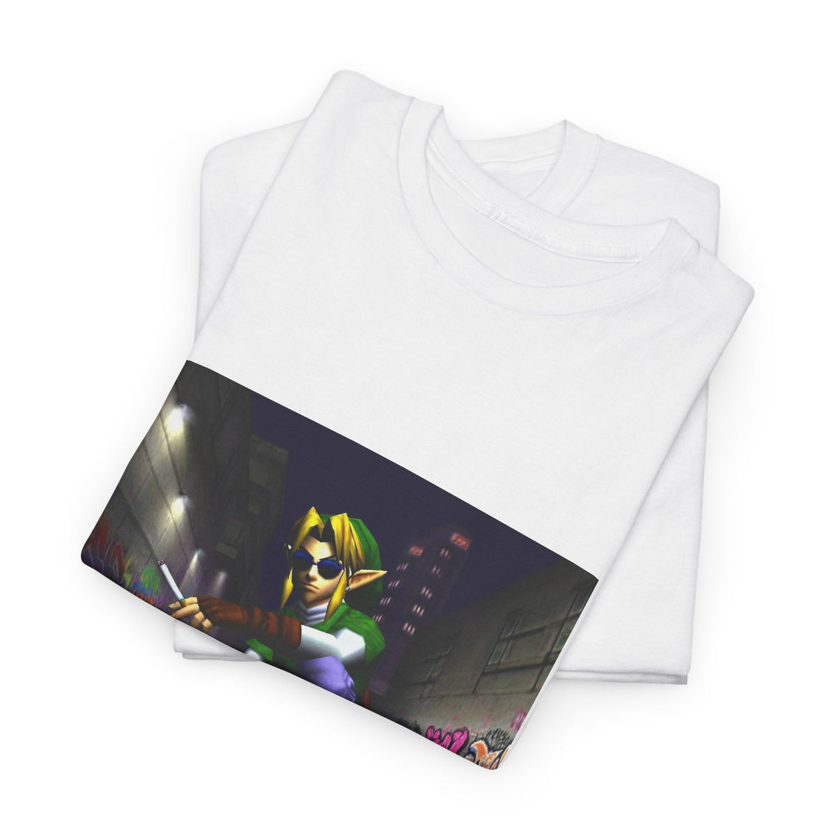 Link Skater Smoking In Alley Tee