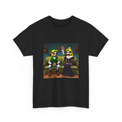 Link and Goth Peach Chillin' and Smoking Tee