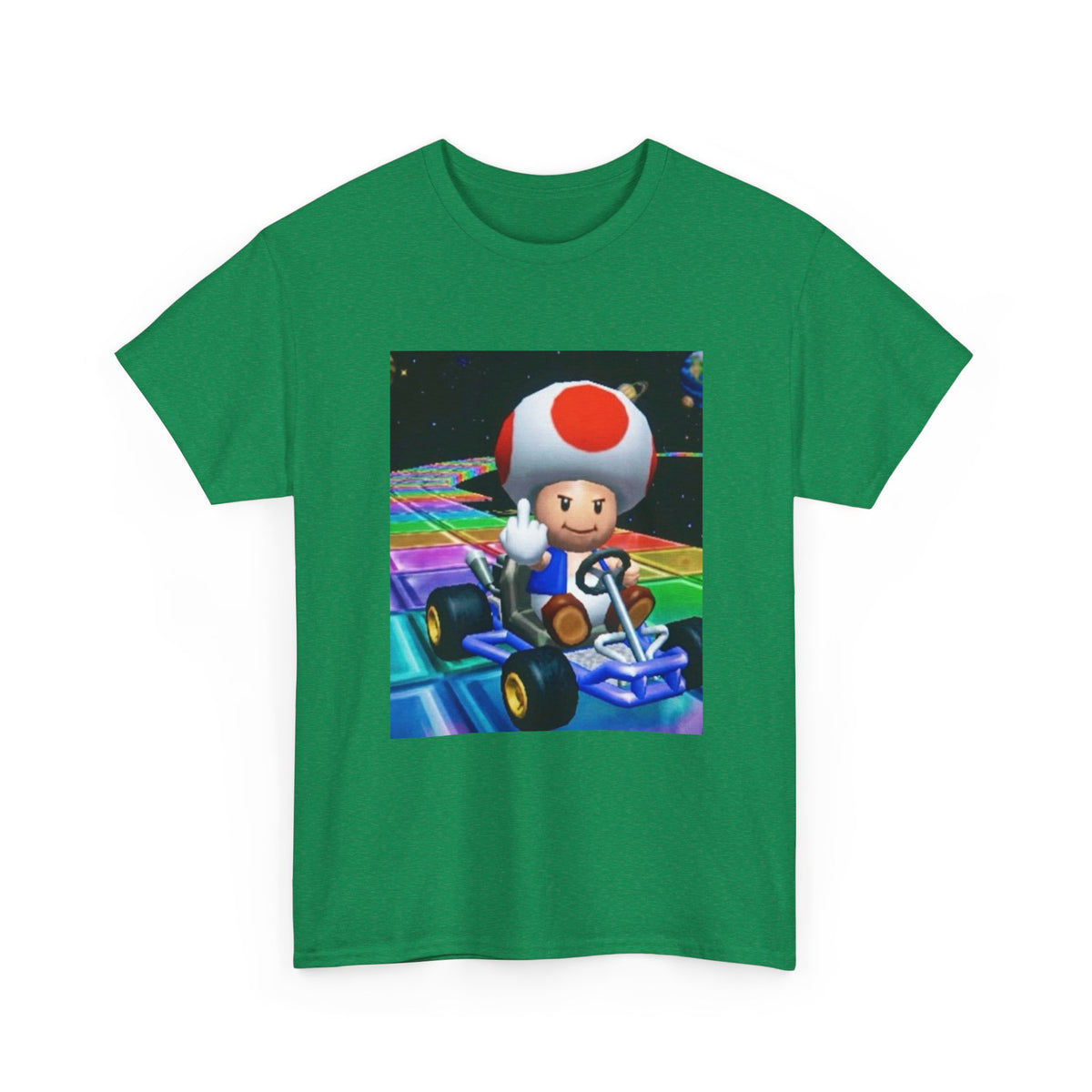 Toad Flipping The Bird On Rainbow Road