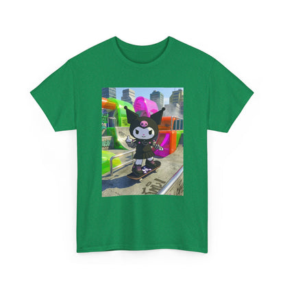 Skater Kuromi Giving The Finger Tee