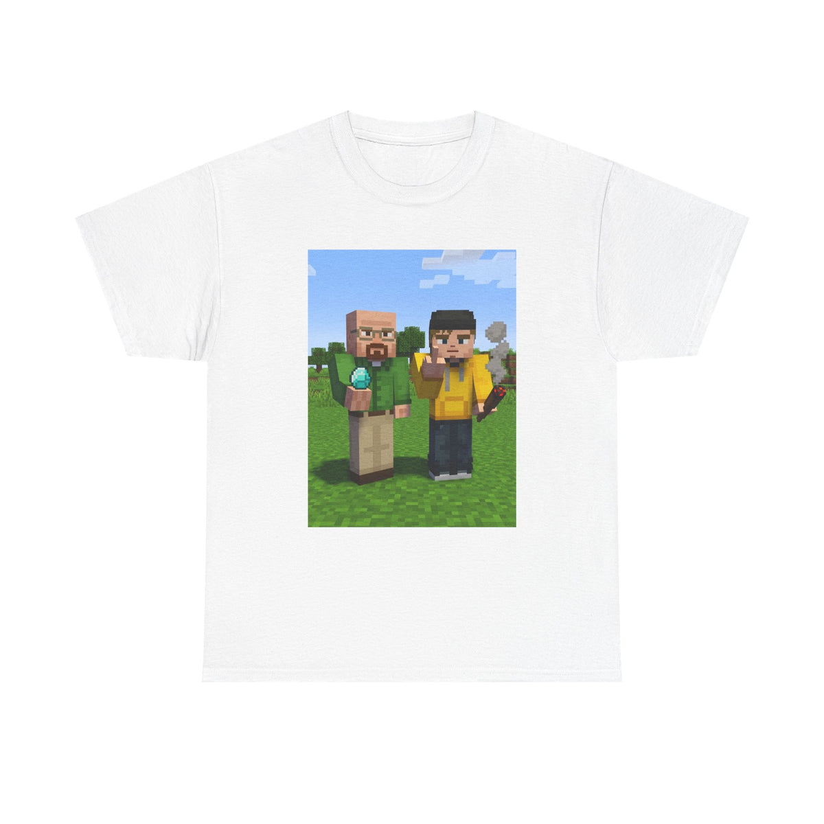Pixelated Chemists With Blue Crystal And Joint