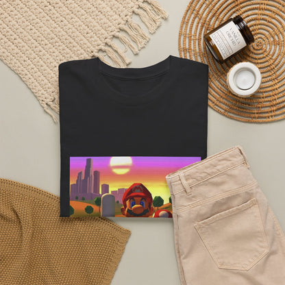 Mario And Mushroom Flipping Off Tee
