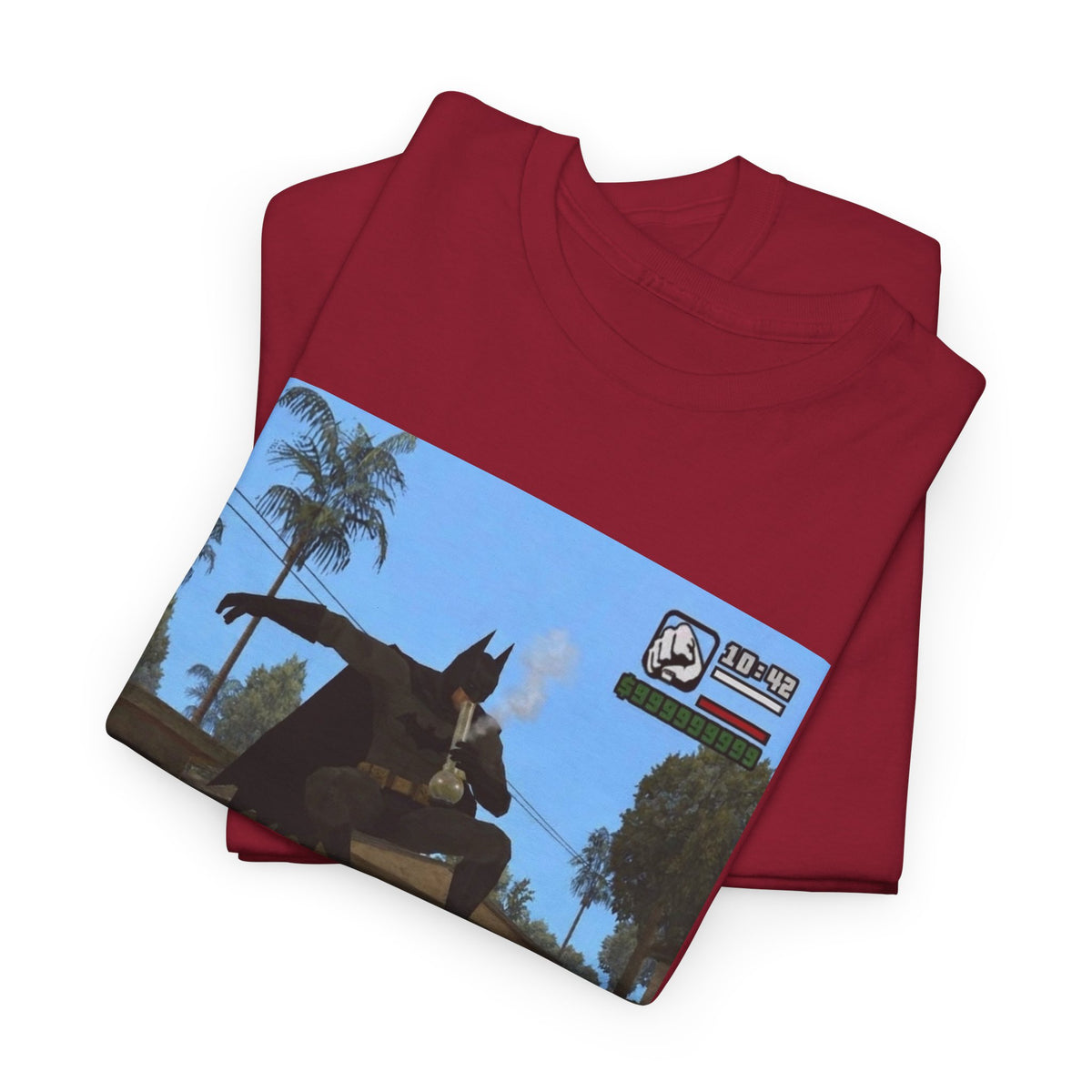 Batman Smoking Bong Skateboard Stunt Tee
