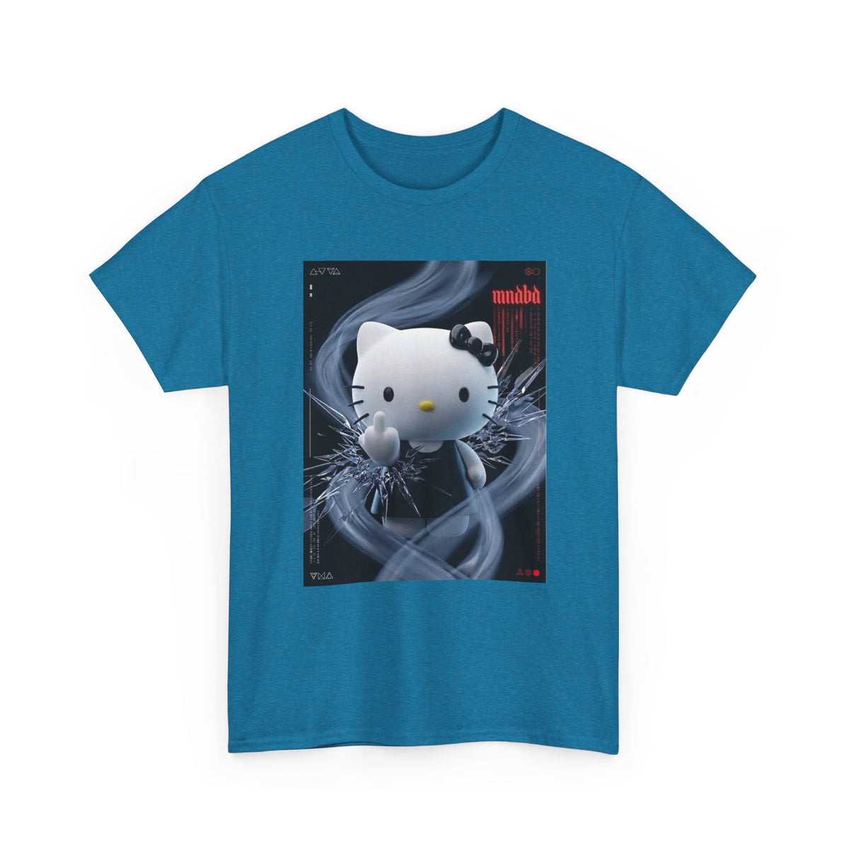 Edgy Hello Kitty Giving Middle Finger Tee