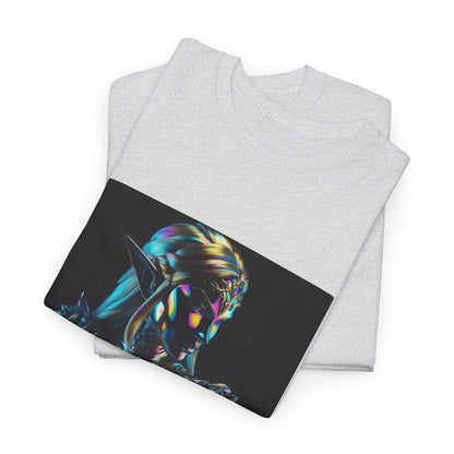 Holographic Elf Princess Chrome Armor Tee
