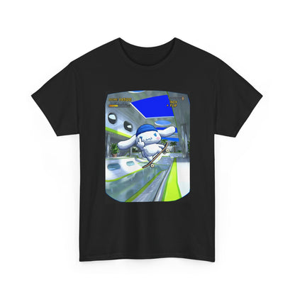 Skater Cloud Dog Flipping Bird Tee