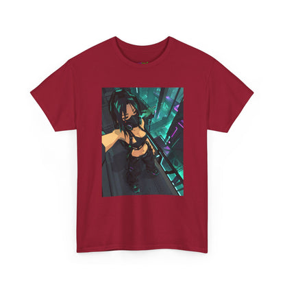 Midnight Ember Leaf Graphic Tee