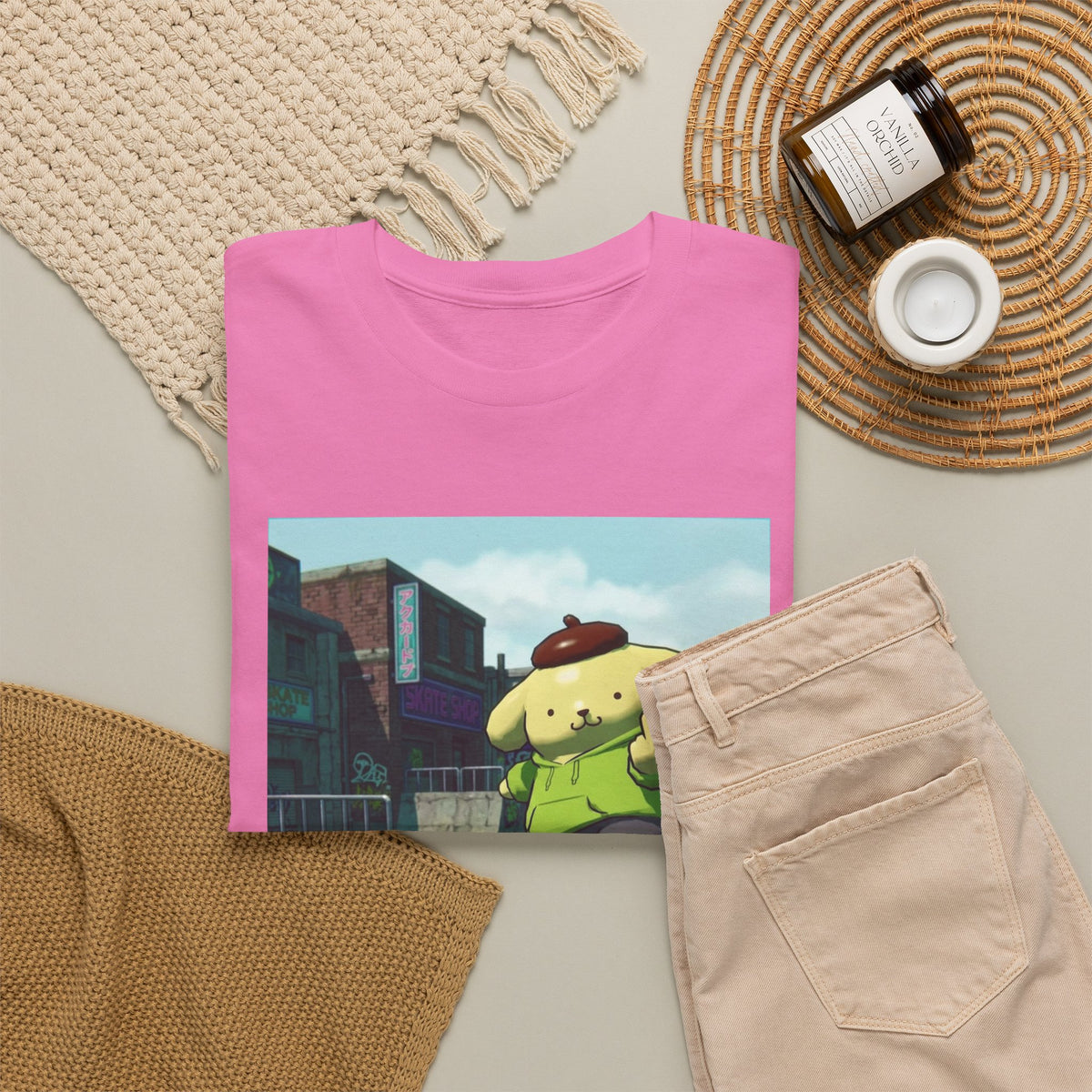Pompompurin Skating And Flipping The Bird