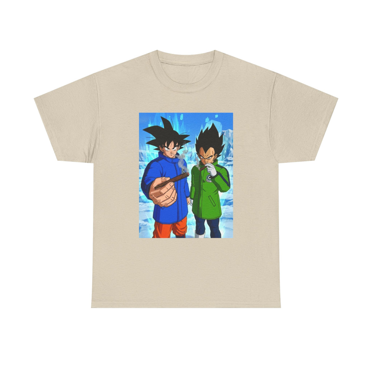 Goku and Vegeta Chillin' On Ice