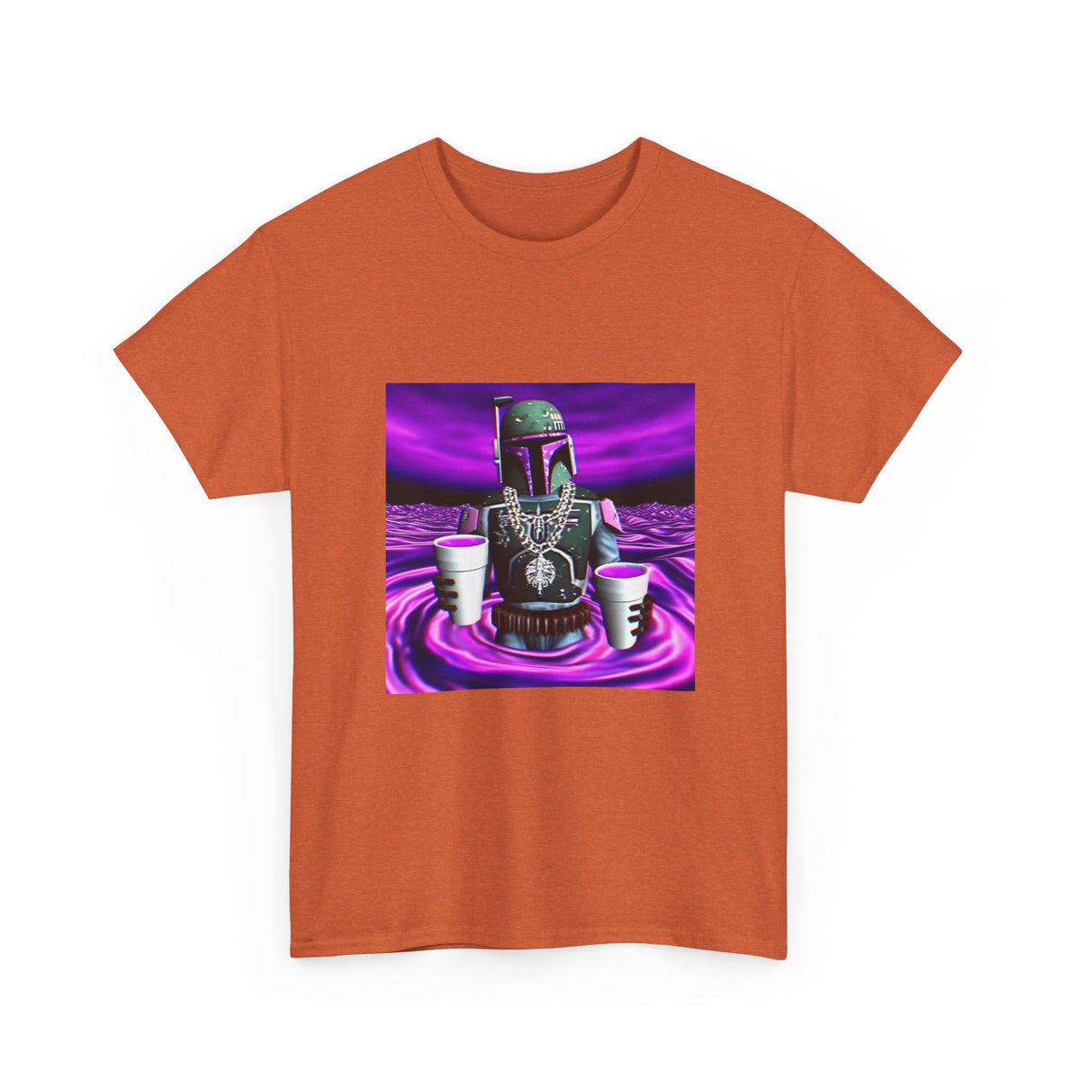 Boba Fett Sipping Purple In A Hypnotic Realm