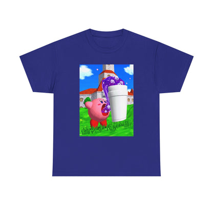 Kirby Sipping Lean In Mushroom Kingdom Tee